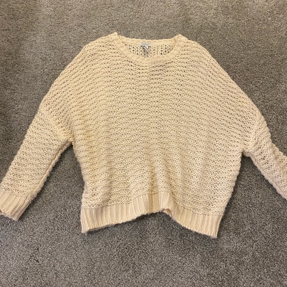 Cream sweater